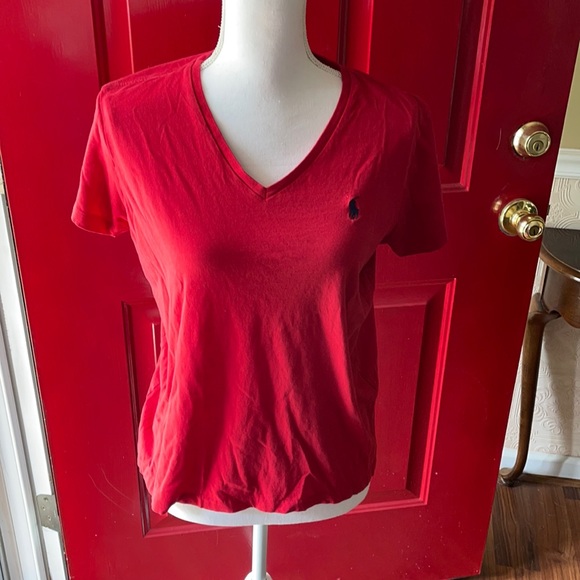 Ralph Lauren Black Label Tops - Ralph Lauren red tshirt sz lg